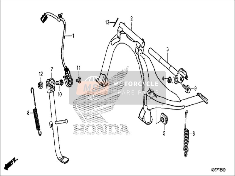 Honda NSS300A 2019 Standaard voor een 2019 Honda NSS300A